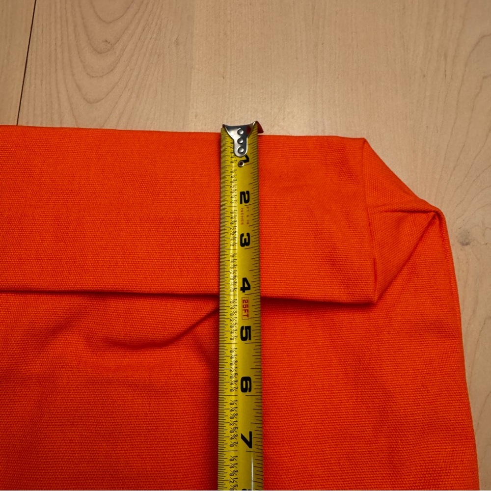 ESPRIT Vintage Throw-back 90's Orange Canvas Tote Authentic NWT - Picture 5 of 7
